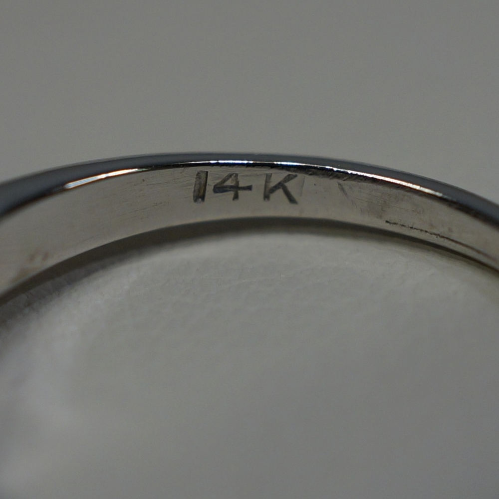 14KW Gold Genuine Diamond Cluster Ring - Picture 4 of 5
